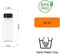 12 Pack 2 oz Mini Plastic Juice Bottles with Black Tamper-Proof Lids, Reusable Square Beverage Containers for Juice, Milk, Smoothies, Sauces, Leak-Proof Food Grade PET Bottles for Home & Commercial Use